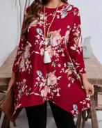 Top Asymmetrisch Rood/ bloemen *** NIEUW ***, Verzenden, Nieuw, Rood, Shirt of Top