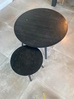 2 Ronde Salontafels/Bijzettafels - Setprijs!, Ophalen, Minder dan 45 cm, Minder dan 55 cm, Gebruikt