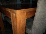 Mooie houten tafel 229,5m x 0,90m x 78 hoog, Ophalen, Gebruikt, 50 tot 100 cm
