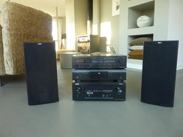 Denon AVR-X2400H + B&W DM602 boxen, Audio, Tv en Foto, Versterkers en Receivers, Gebruikt, 120 watt of meer, Denon, Ophalen