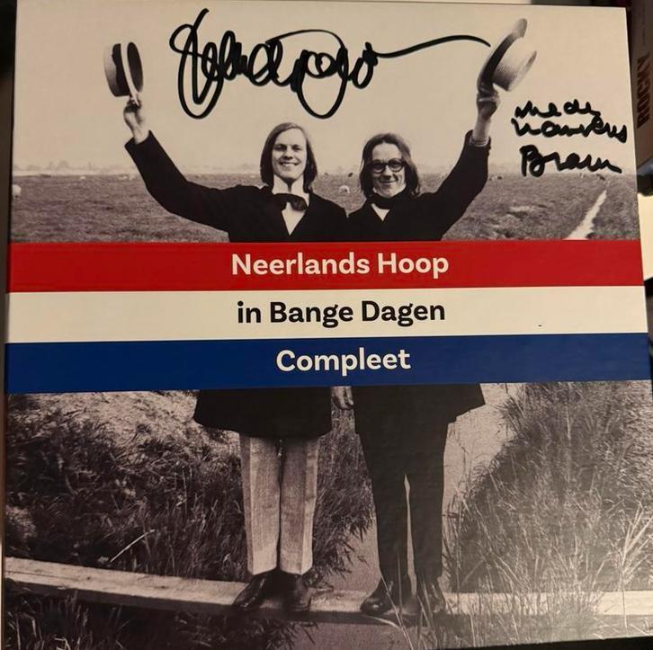 Neerlands Hoop – In Bange Dagen COMPLEET gesigneerd, Cd's en Dvd's, Vinyl | Nederlandstalig, Zo goed als nieuw, 12 inch, Ophalen of Verzenden