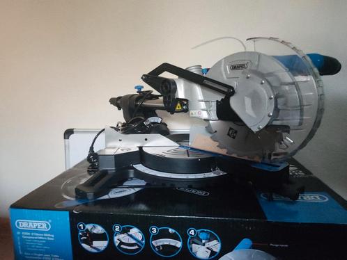 Draper afkortzaag op stoom + accessoires, Doe-het-zelf en Verbouw, Gereedschap | Zaagmachines, Nieuw, Afkortzaag, Ophalen of Verzenden