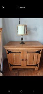 Massief eikenhouten kastje van Meubelfabriek Oisterwijk, Huis en Inrichting, Kasten | Buffetkasten, Ophalen, 25 tot 50 cm, 50 tot 100 cm