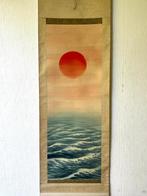 Japanse hangrol (kakejiku) met schildering van Otake Chikuha, Ophalen of Verzenden