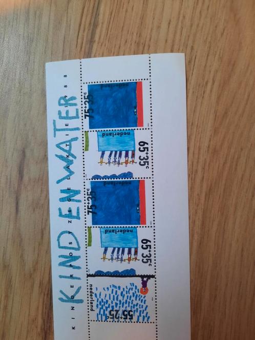 Nederlandse Postzegels - Kinderen en Water - 1988, Postzegels en Munten, Postzegels | Nederland, Postfris, Na 1940, Ophalen of Verzenden