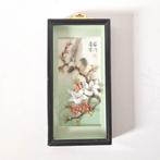 Vintage schelpen schilderij vitrine lijsje, Ophalen of Verzenden