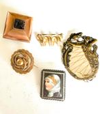5 Antieke broches, Ophalen of Verzenden, Zo goed als nieuw, Overige materialen