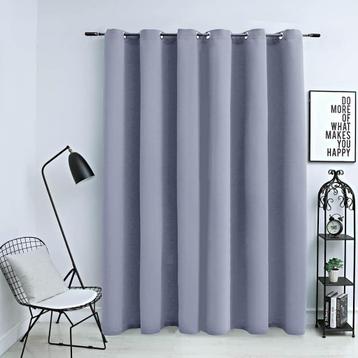 Gordijn verduisterend met metalen ringen 290x245 cm €50 beschikbaar voor biedingen