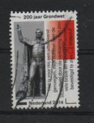 ‹(•¿•)› nl j0620 grondwet 200 jaar, Verzenden, Na 1940, Gestempeld