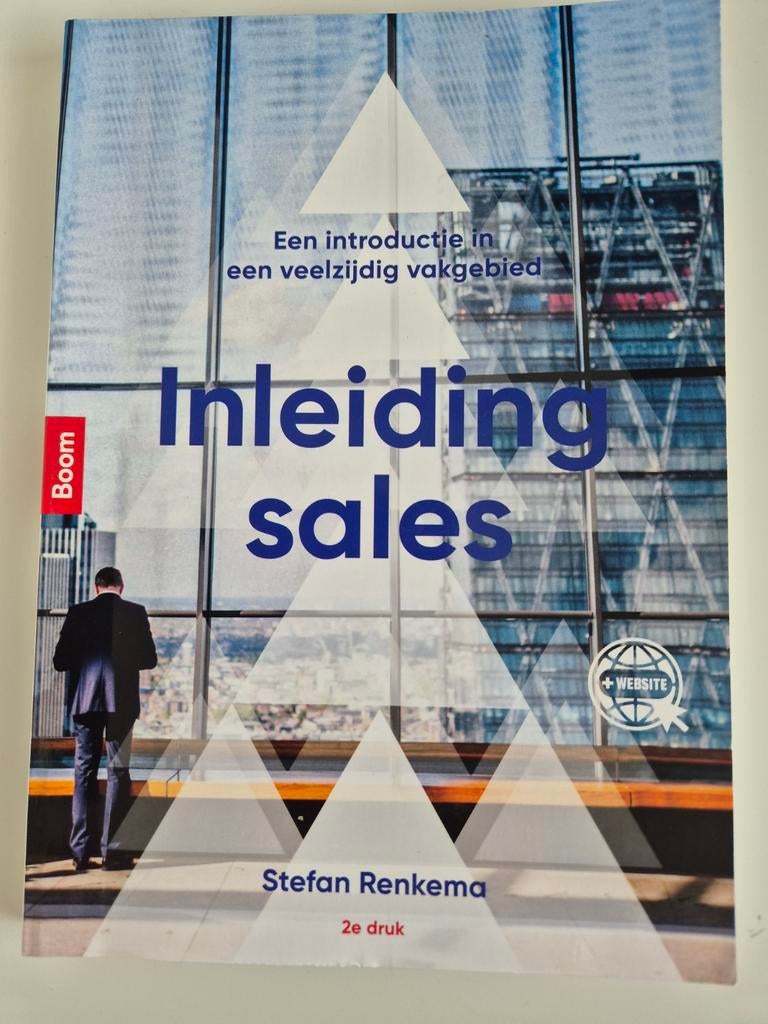 Studieboek inleiding sales 2e druk, Boeken, Ophalen of Verzenden, Zo goed als nieuw, Economie en Marketing