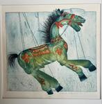 Willemien Holterman paarden ‘87 2 stuks, Antiek en Kunst, Kunst | Schilderijen | Klassiek, Ophalen of Verzenden