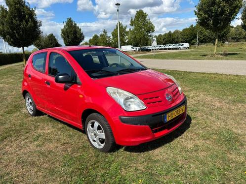 Nissan Pixo 1.0 50KW 5D 2009 Rood (Rijd Top! lees, Auto's, Nissan, Particulier, Pixo, ABS, Airbags, Bluetooth, Centrale vergrendeling