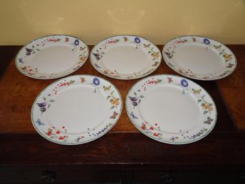 5 Janneke Brinkman Fruit & Flowers dinerborden beschikbaar voor biedingen