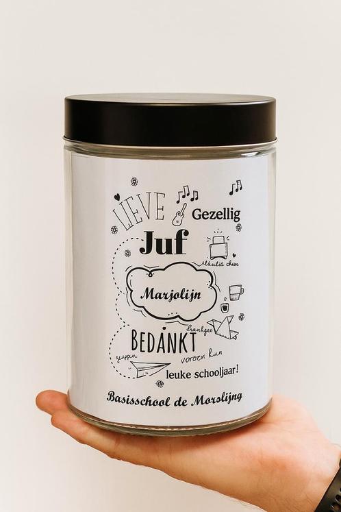 Snoeppot met Naam of Foto – Leuk & Origineel Cadeau, Verzamelen, Blikken, Zo goed als nieuw, Overige merken, Verzenden
