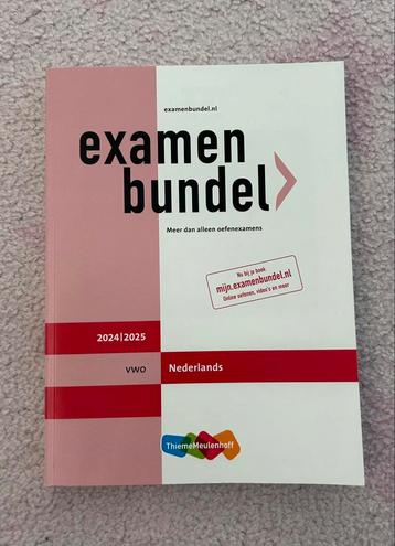 Nederlands vwo examenbundel 2024/2025 beschikbaar voor biedingen
