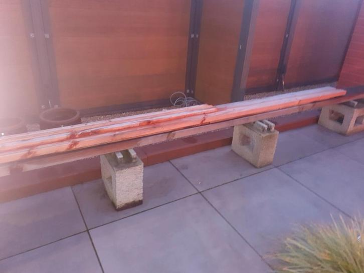 Douglas balken en regels, Doe-het-zelf en Verbouw, Hout en Planken, Nieuw, Balk, 300 cm of meer, 50 mm of meer, Ophalen of Verzenden