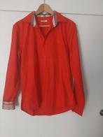Mooi rood overhemd van burberry brit kerst maat m 48 50, Ophalen of Verzenden, Overige halswijdtes, Rood, Burberry brit