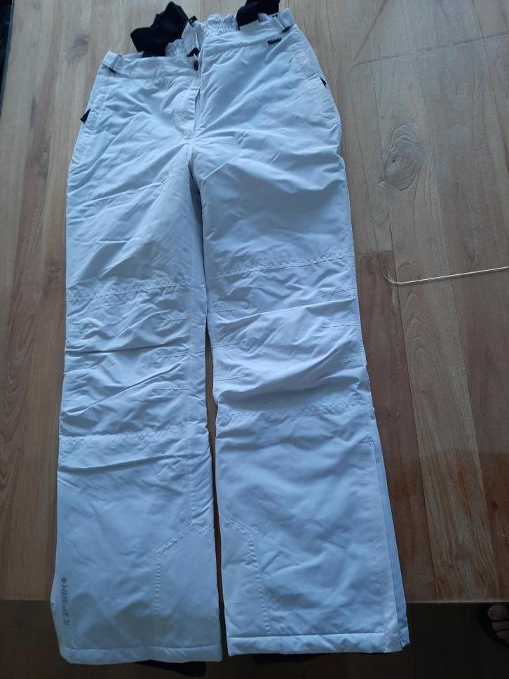 skibroek wit icepeak 42 xl + Nordica skibroek blauw 42 xl, Kleding | Dames, Wintersportkleding, Zo goed als nieuw, Broek, Maat 42/44 (L)