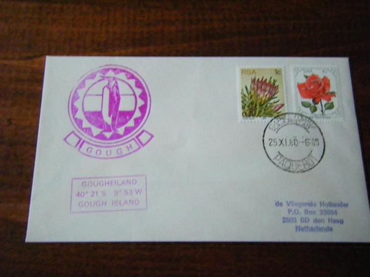 N35 - Gough Island / Sint Helena - Zuid-Afrika - 2, Postzegels en Munten, Brieven en Enveloppen | Buitenland, Envelop, Ophalen of Verzenden