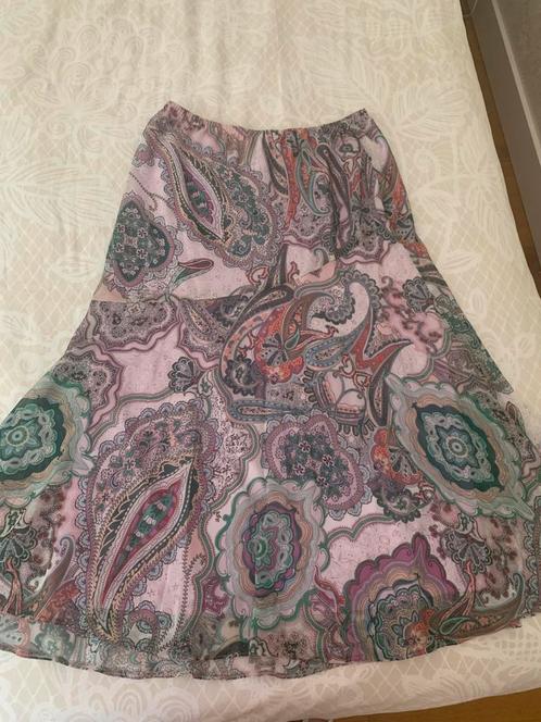 Gerry Weber rok  maat 38 NIEUWSTAAT lila roze groen, Kleding | Dames, Rokken, Zo goed als nieuw, Maat 38/40 (M), Groen, Onder de knie