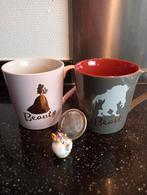 Disney Beauty and the Beast mokken en theezeef, Ophalen, Zo goed als nieuw, Overige stijlen, Kop(pen) en/of Schotel(s)