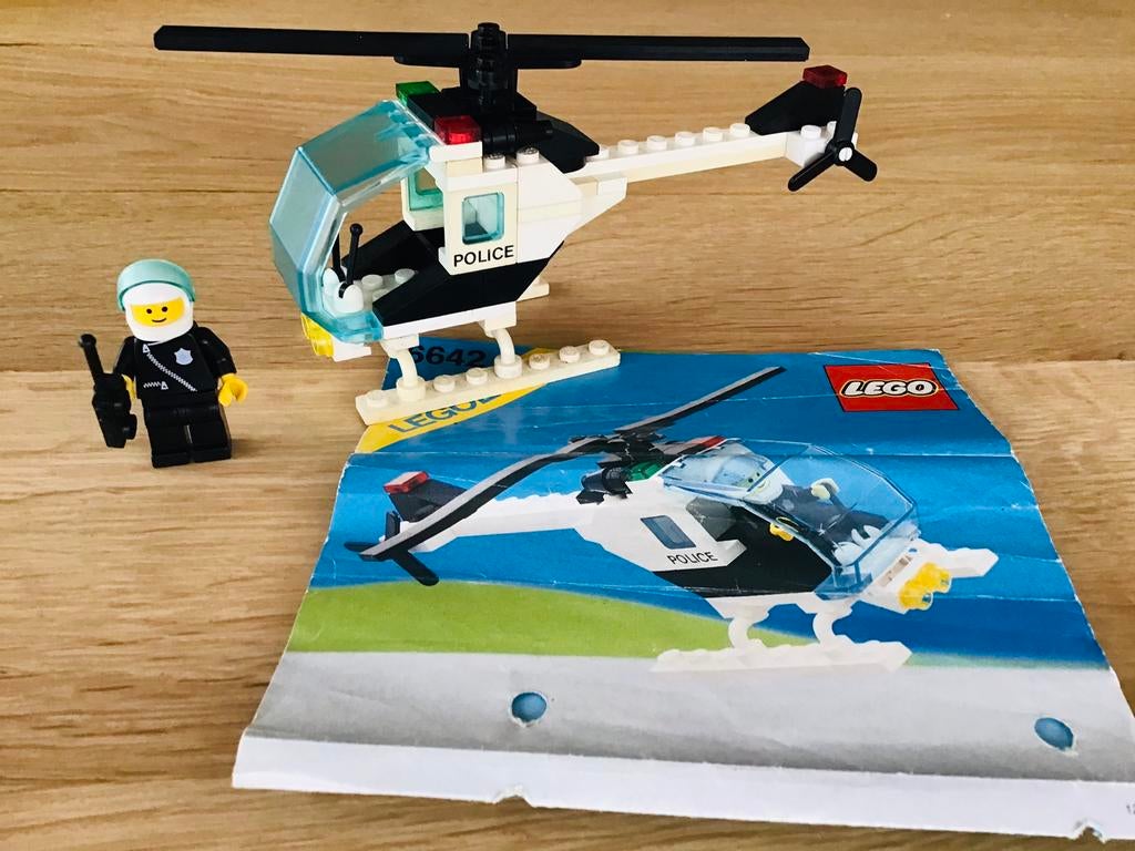 LEGO classic 6642, legoland police helicopter, compleet, Ophalen of Verzenden, Gebruikt, Complete set, Lego