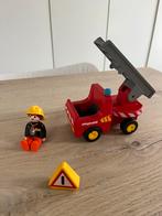 Playmobil 123 Brandweer auto en brandweerman, zgan, Kinderen en Baby's, Speelgoed | Playmobil, Ophalen of Verzenden, Zo goed als nieuw