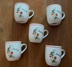 5 mokjes van Jet Versteege Strawberry World of Jet, nieuw, Huis en Inrichting, Keuken | Servies, Ophalen of Verzenden, Nieuw, Overige stijlen