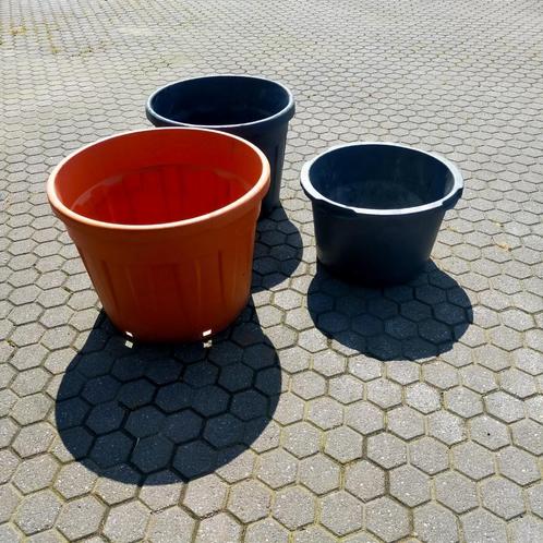 Grote kunststof binnen potten  inzetpot  3 maten nu 25 % kor, Tuin en Terras, Bloempotten, Gebruikt, Kunststof, Binnen, Balkon