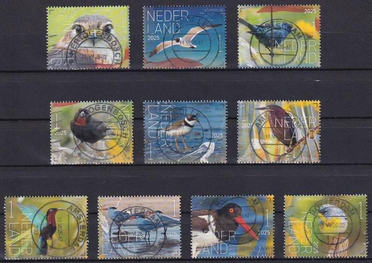 Voor € 5,- de complete serie 2025 Beleef de natuur Vogels, Postzegels en Munten, Postzegels | Nederland, Gestempeld, Na 1940, Verzenden