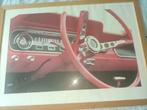 Ford mustang 1965 dashboard poster, Verzamelen, Automerken, Motoren en Formule 1, Ophalen, Zo goed als nieuw, Auto's