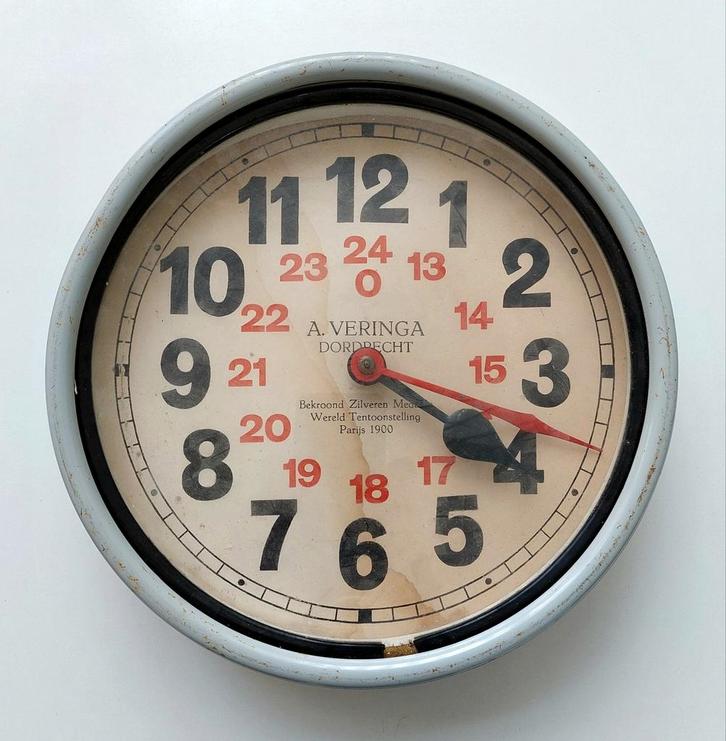 Oude Reclame Klok Veringa Dordrecht, Verzamelen, Merken en Reclamevoorwerpen, Gebruikt, Verzenden