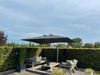 Platinum Icon parasol 400x300 cm met voet 150 kg, Tuin en Terras, Parasols, Ophalen, Kantelbaar, Gebruikt, Zweefparasol