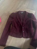 Bandolera Fluwelen colbert bordeaux rood 38, Ophalen of Verzenden, Zo goed als nieuw, Maat 38/40 (M), Rood