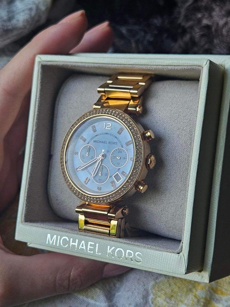 Michael Kors horloge dames rose gold zo goed als nieuw, Ophalen, Zo goed als nieuw, Overige materialen, Overige merken