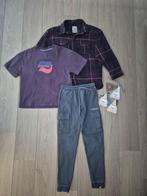 Z8 Cooper kjeld daz broek blouse shirt aubergine mt 128/134, Kinderen en Baby's, Kinderkleding | Maat 128, Ophalen of Verzenden