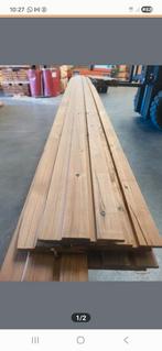 RESTPARTIJ Thermo vuren dubbel rhombus, Tuin en Terras, Ophalen, Nieuw, 250 cm of meer, Planken