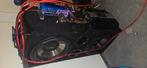 Fusion 900watt subwoofer + versterker 1200watt + condensor, Auto diversen, Autospeakers, Ophalen of Verzenden, Zo goed als nieuw