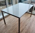 Tafel Torsby (Ikea) melkglas plaat/RVS-poten, Huis en Inrichting, Tafels | Eettafels, Gebruikt, Ophalen