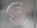 Een 32 cm grote kristallen original walther glas schaal, Ophalen of Verzenden
