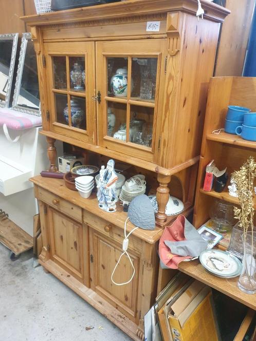 Leuke buffetkast 2 delig grenen hout lades en deuren, Huis en Inrichting, Kasten | Buffetkasten, Gebruikt, 150 tot 200 cm, 100 tot 150 cm