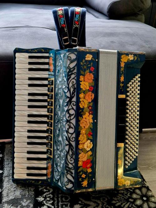 Accordeon Nieuw Angelo Torcianti Musette Swing Folk, Muziek en Instrumenten, Accordeons, Nieuw, Toetsaccordeon, 120-bas, Overige merken