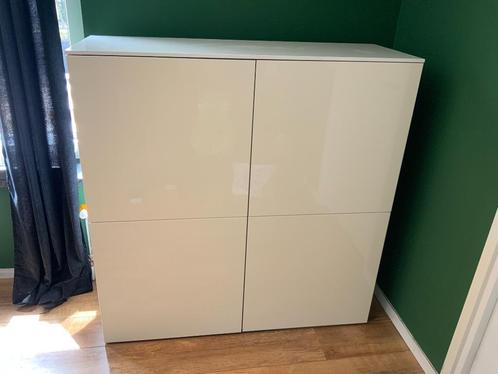 IKEA BESTÅ servieskast wit, Huis en Inrichting, Kasten | Buffetkasten, Gebruikt, 100 tot 150 cm, 100 tot 150 cm, 25 tot 50 cm