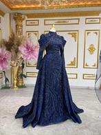 Haute couture op maat gelegenheidsjurk/abiye met sluier, Kleding | Dames, Overige typen, Blauw, Nieuw, Ophalen