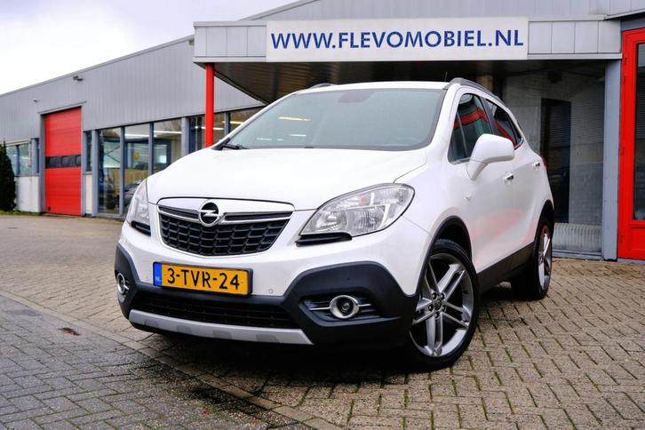 Opel Mokka 1.4 T 140pk Cosmo Aut. *42.165km!* Leder|Clima|LM, Auto's, Opel, Bedrijf, Te koop, Mokka, ABS, Airbags, Airconditioning