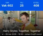 Harry Styles concert Amsterdam 29 mei 2025, Drie personen of meer, Ticket of Toegangskaart