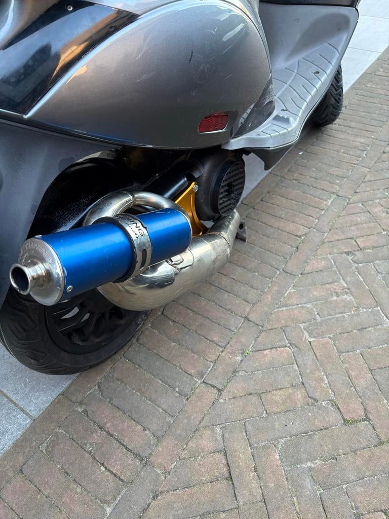 PM tuning 59 125/180cc Piaggio 2t, Fietsen en Brommers, Brommeronderdelen | Scooters, Ophalen, Gebruikt, Uitlaat, Piaggio