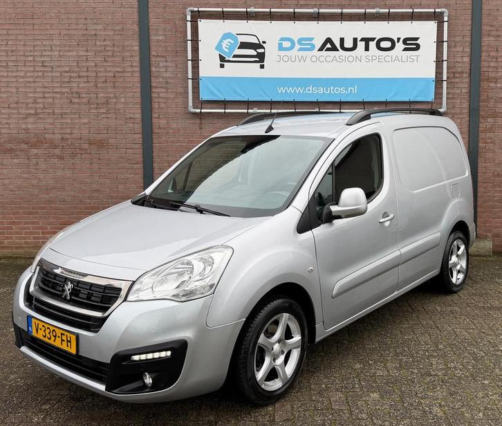 Peugeot Partner 122 1.6 BlueHDi 100 L2 Première S&S, Auto's, Bestelauto's, Bedrijf, Te koop, ABS, Achteruitrijcamera, Airconditioning