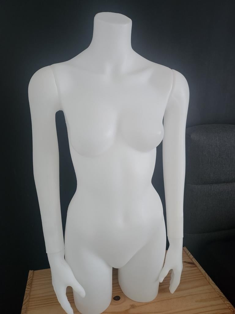 VidaXL Etalagepop torso vrouw zwart - Kantoormeubelen Plus