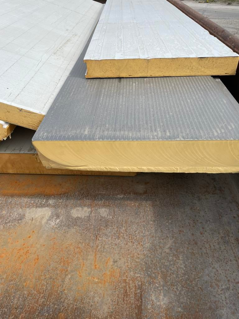 Sandwich panelen, Doe-het-zelf en Verbouw, Isolatie en Afdichting, Ophalen of Verzenden, Hardschuim (Pir), 8 tot 12 cm, 15 m² of meer